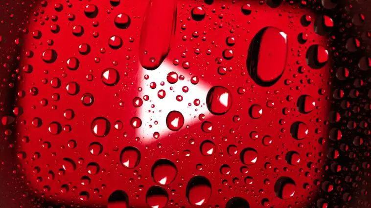 Water Droplets on Red Surface