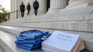 DOJ Asks SCOTUS to Ignore Fired Healthcare Workers