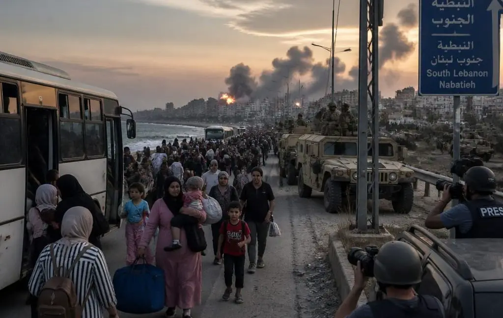 Netanyahu Orders Tyre Evacuation as IDF Push to Create Buffer