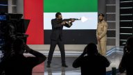 Iran State TV Host Hossein Hosseini Fires AK‑47 at UAE Flag