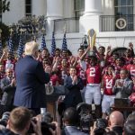Trump Honors 16-0 Indiana Hoosiers; Heisman QB Mendoza at Raiders