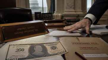 Treasury Aides Pushed $250 Trump Bill Mockups, Reassigned Objector