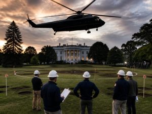 President Donald Trump Eyes Permanent South Lawn Helipad