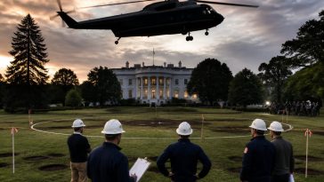 President Donald Trump Eyes Permanent South Lawn Helipad