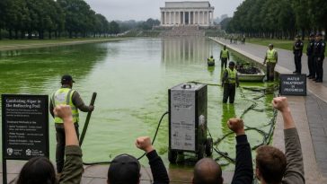 Gutfeld Slams Left for Cheering Algae as Reflecting Pool Chaos
