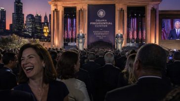 Obama Center Dedication Turns Into Trump Roast as Hillary Laughs