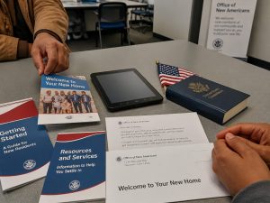 Refugee Welcome Packets Reveal PragerU, 1776 Commission Push