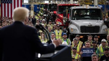 President Trump Touts Jobs, Exports and Gas Relief at Mack Trucks