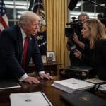 President Trump Erupts at Kaitlan Collins Over $1.8B DOJ Fund