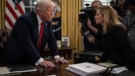 President Trump Erupts at Kaitlan Collins Over $1.8B DOJ Fund