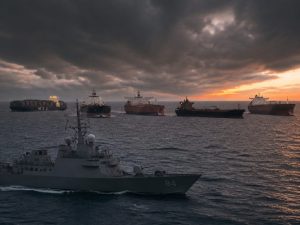 Five Sanctioned Iranian Ships Flout U.S. Blockade, Demand Action