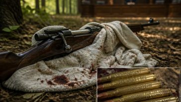 Court Shown Rifle, Taunting Engravings as Robinson Moves Forward