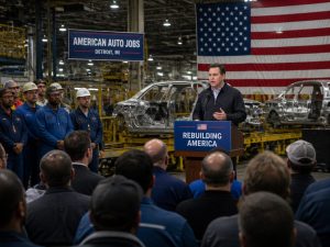 Mike Rogers Pledges Made-in-Michigan Jobs, Slams El-Sayed and Stevens