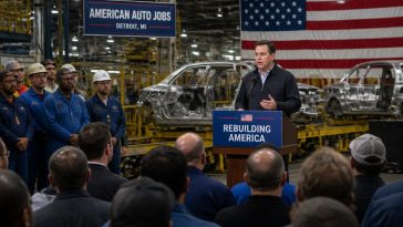 Mike Rogers Pledges Made-in-Michigan Jobs, Slams El-Sayed and Stevens