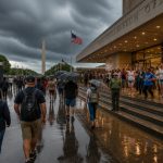 Storms Evacuate National Mall but Trump Keeps 250th Partying