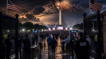President Donald Trump Reopens National Mall, Rally Resumes