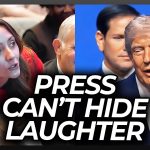 Trump Makes Press Laugh w/ Reaction to MSNOW Question