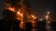 Trump Vows Strikes as Houthis Hit 2 Saudi Tankers in Red Sea