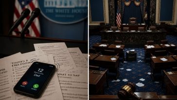 President Donald Trump Slams GOP Senate as Thune Says Get the Votes