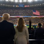 President Donald Trump in Stands as Fans Lose It Over US Anthem