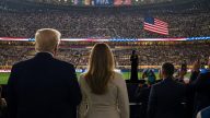 President Donald Trump in Stands as Fans Lose It Over US Anthem