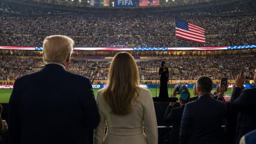 President Donald Trump in Stands as Fans Lose It Over US Anthem