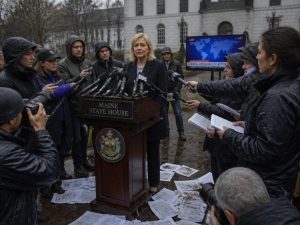 Maine Secretary of State Shenna Bellows Muddy on Gaza Aid Claim