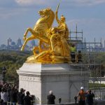 Trump Flaunts $5M Golden Makeover of D.C. War Statues, Critics Cry
