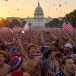 Mall Erupts as Young Fans Turn DC Into Patriot Party After US Win