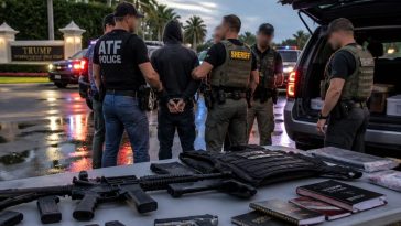 Armed Man Caught Scoping Trump Security, Weapons Cache Seized