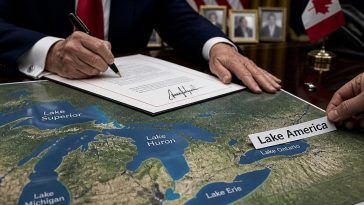 Trump Renames Lake Ontario to Lake America to Troll Canada