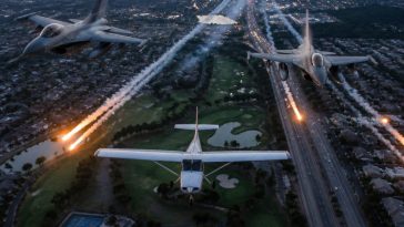 F-16s Drop Flares to Stop Planes Violating President Donald Trump TFR