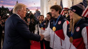 President Trump Rolls Out Red Carpet for Medal-Winning Team USA