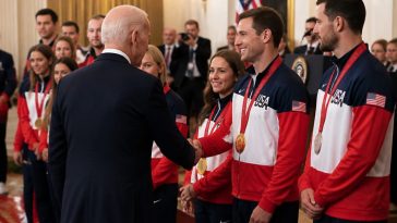 President Donald Trump Hosts Team USA, Puts Politics on Ice