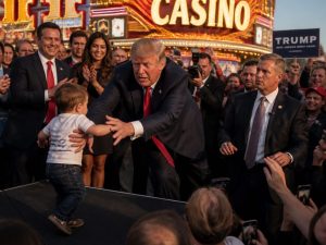 President Donald Trump Saves Toddler, Lands Biden Zinger