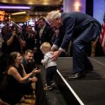 President Donald Trump Swiftly Snatches Toddler From Stage Edge