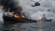 U.S. Strikes Disable Three Iran-Linked Oil Tankers After Missile Hit