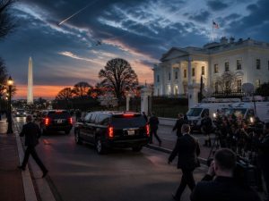 President Trump Returns After Houthi Strikes as State Dept Warns