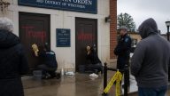 Senator Susan Collins Office Spray-Painted With Trump and Whore