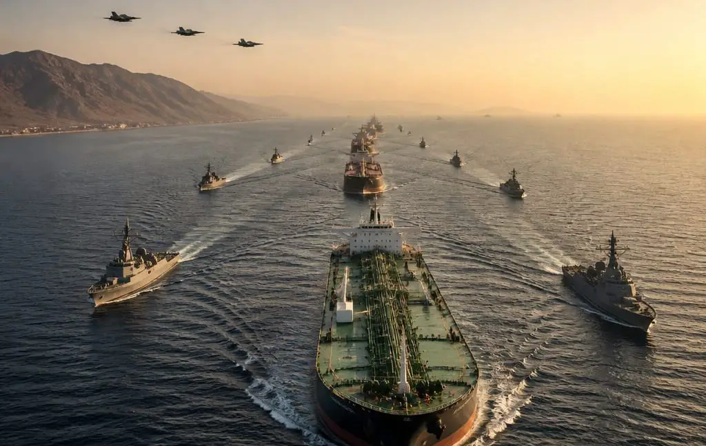 U.S. Escorts Restore Strait of Hormuz Oil Near Pre‑War Levels
