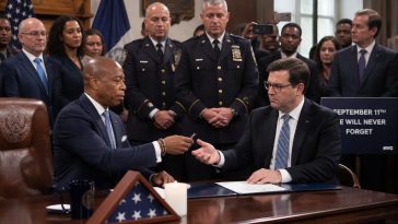 Mamdani Gives 9/11 Signing Pen to Chief Counsel Ramzi Kassem