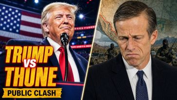 Alert: Trump put John Thune on the spot at the convention, and then came the question