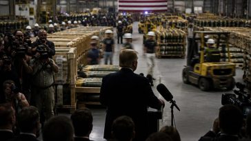 President Donald Trump slams munitions reports, vows ammo surge