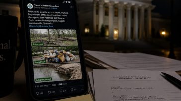 Trump posts Trash Island photos after judge denies DOJ recusal