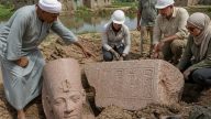 Nile Delta Farmer Unearths Giant Statues Possibly of Ramesses II