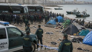 Police Clear Ceuta Beach Tent Camp as Sánchez's Migration Failure Shows