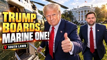 Trump Boards Marine One With One Message