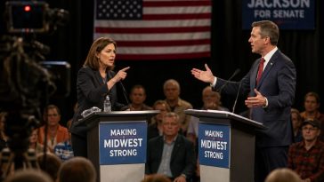 IA-02 Toss-Up: James vs Mitchell Spar Over Tariffs and Iran