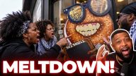 Black People MELTDOWN Over "Blackface" Bagel Sign!