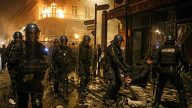 Macron Scrambles as CRS 8 Battles Looters and Arson in Paris